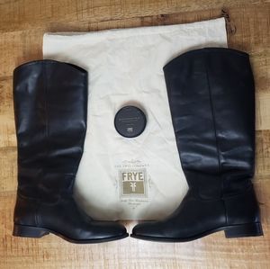 Frye Melissa Button Boots, Black, Size 10